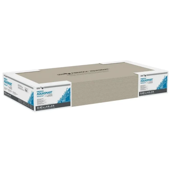 42″ x 4′ x 8′ Fiberock® Brand AquaSmart™ Tile Backerboard | 35 Pieces (Pallet)