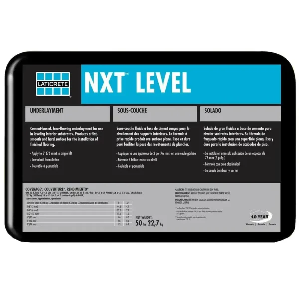 0900-0050-21P Laticrete NXT Level Underlayment 56 Piece Full Pallet of 50 lbs. Bags