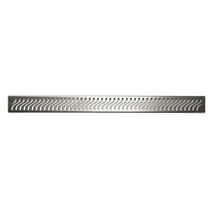ACO ShowerDrain Premium – Flag Grate Design | 27.55″ / Brushed Stainless Steel