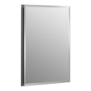 Kohler Aluminum Single Door Medicine Cabinet with Mirrored Door, 16 x 20″