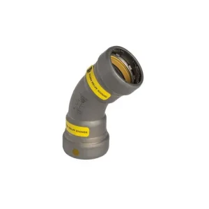 CARBON STEEL 46° ELBOW, P x P - view 2