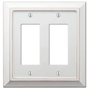 Amerelle 2-Rocker Savannah Distressed White Wood