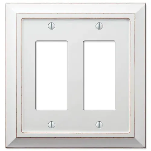 Amerelle 2-Rocker Savannah Distressed White Wood