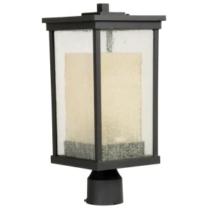 Craftmade Riviera Outdoor Post Mount Light, Oil Rubbed Bronze