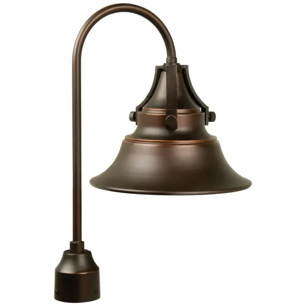 Craftmade Union Oiled Bronze Gilded Outdoor Post Mount Light, 21.13 in