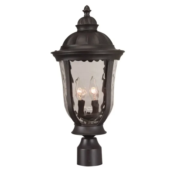 Craftmade Frances Oil Rubbed Bronze 3 Light Outdoor Post Mount, 24.12 in