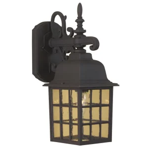 Craftmade Grid Matte Black Medium Cage Outdoor Wall Sconce, 15.13 in