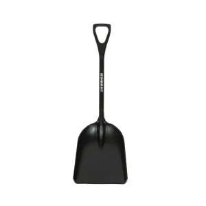 Eastern Pattern 14″ x 17″ Poly Scoop, 27″ D-Grip Handle (One Piece Molded Construction)