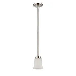 Craftmade Northlake Satin Nickel Mini Light Pendant, 12 in