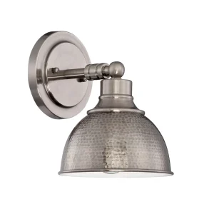 Craftmade Timarron Antique Nickel One Light Wall Sconce, 9.63 in