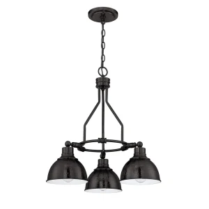 Craftmade Timarron Antique Bronze Three Light Down Chandelier, 22.5 in