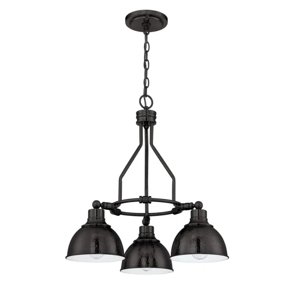 Craftmade Timarron Antique Bronze Three Light Down Chandelier, 22.5 in