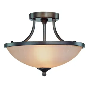 Craftmade Spencer Two Light Ceiling Mount, Bronze