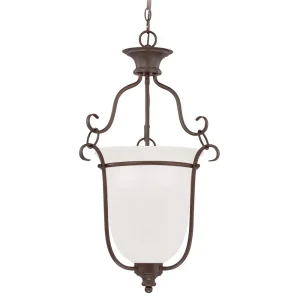 Craftmade Linden Light Pendant, Bronze with Frosted Glass