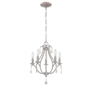 Craftmade Five Light Chandelier, Nickel