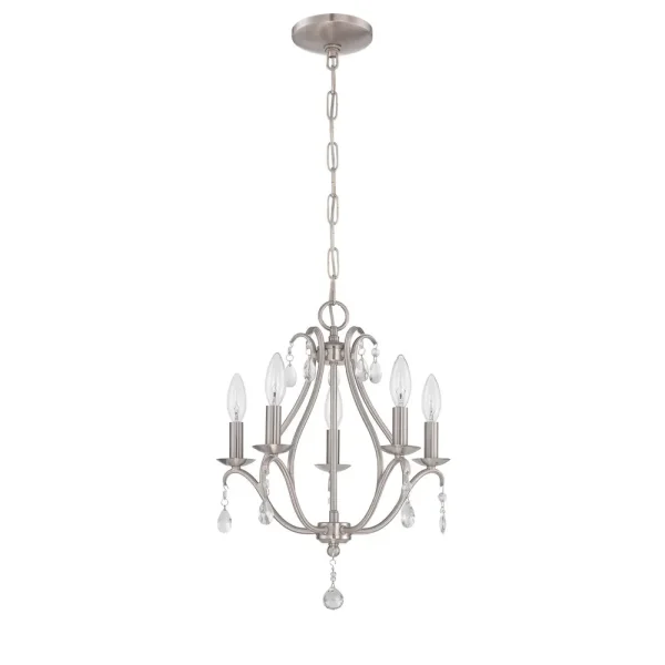 Craftmade Five Light Chandelier, Nickel