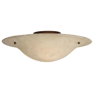 Craftmade Toscana Ceiling Mount, Aged Bronze with Frosted Glass