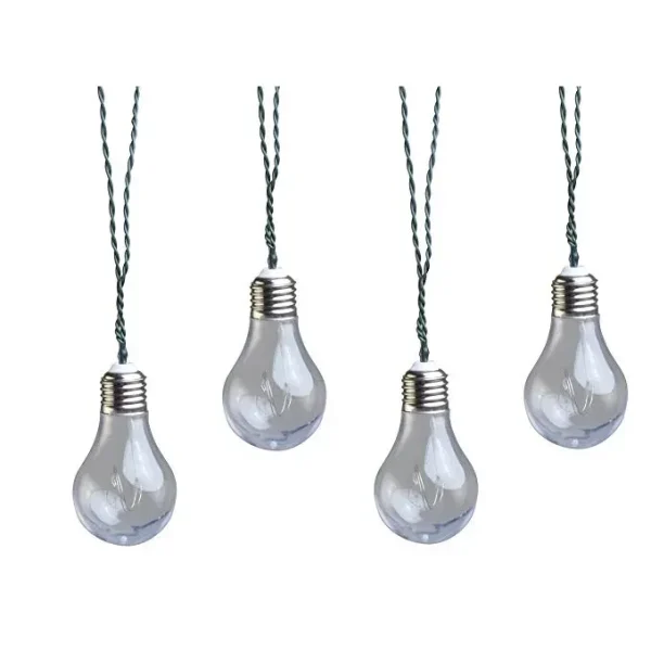 Moonrays Vintage Bulb String Lights Clear