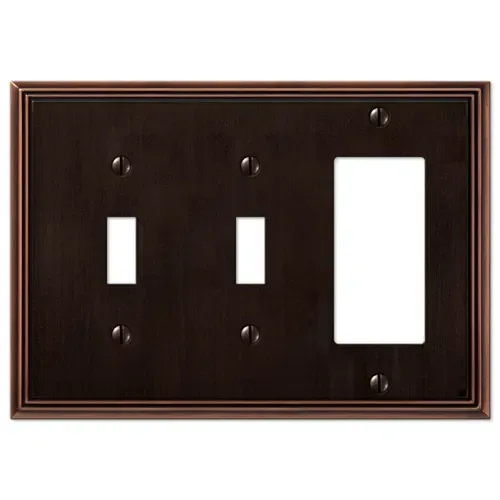Amerelle 2-Toggle/1-Dup Metro Line Aged Bronze