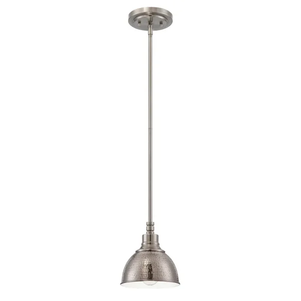 Craftmade Timarron Antique Nickel One Light Pendant, 7.63 in