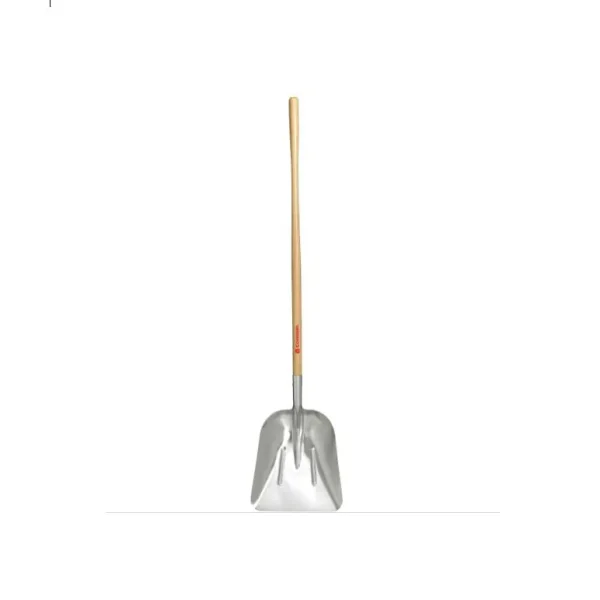 CORONA #10 ALUMINUM WESTERN SCOOP SHOVEL, LONG WOOD HANDLE 48-IN.