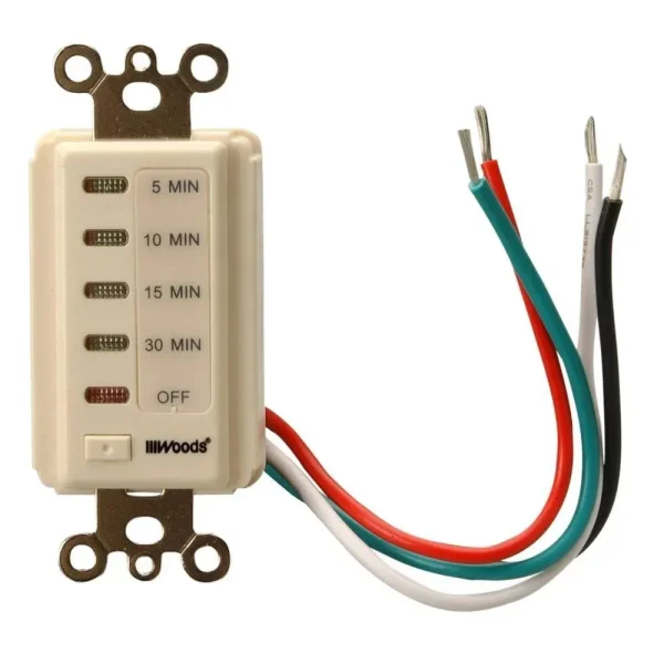 Woods Digital 30 Minute Countdown Timer Switch Almond