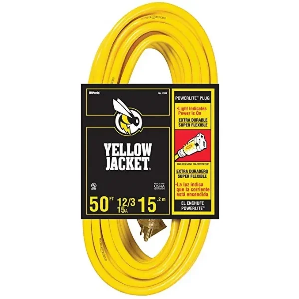 Woods Yellow Jacket 12/3 By 50 Foot Extension Cord