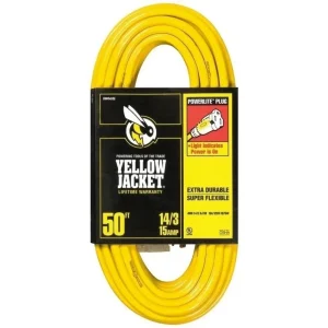 Woods Yellow Jacket Cord 14/3 50 Foot