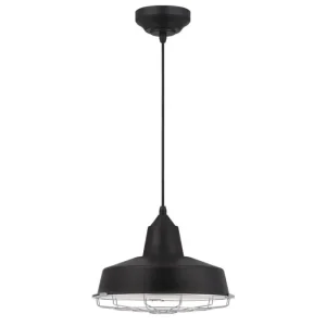 Westinghouse Academy One Light LED Adjustable Black Pendant, 50 in