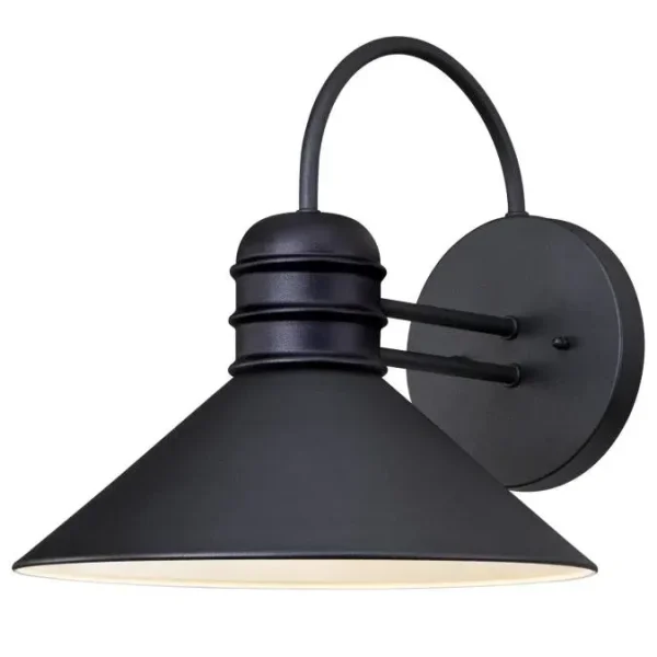 Westinghouse Watts Creek Black 1 Light Outdoor Lantern Wall Sconce, 11 in