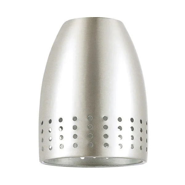 Westinghouse Perforated Neckless Metal Shade, Brushed Nickel 6.5 in