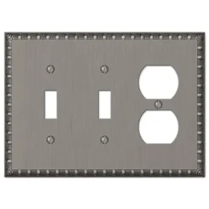 Amerelle 2 Toggle/Duplex Egg and Dart Antique Nickel