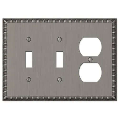 Amerelle 2 Toggle/Duplex Egg and Dart Antique Nickel