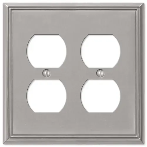 Amerelle 2-Duplex Metro Line Brush Nickel