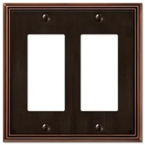 Amerelle 2-Rocker Metro Line Aged Bronze