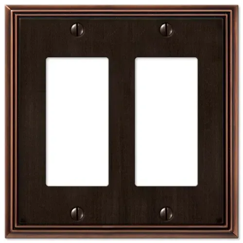 Amerelle 2-Rocker Metro Line Aged Bronze