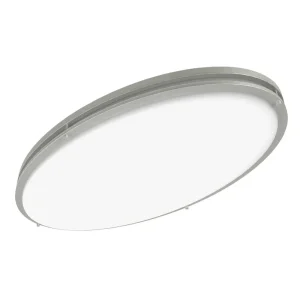 Good Earth Lighting Jordan Brushed Nickel Oval Decorative LED Light, 32 in