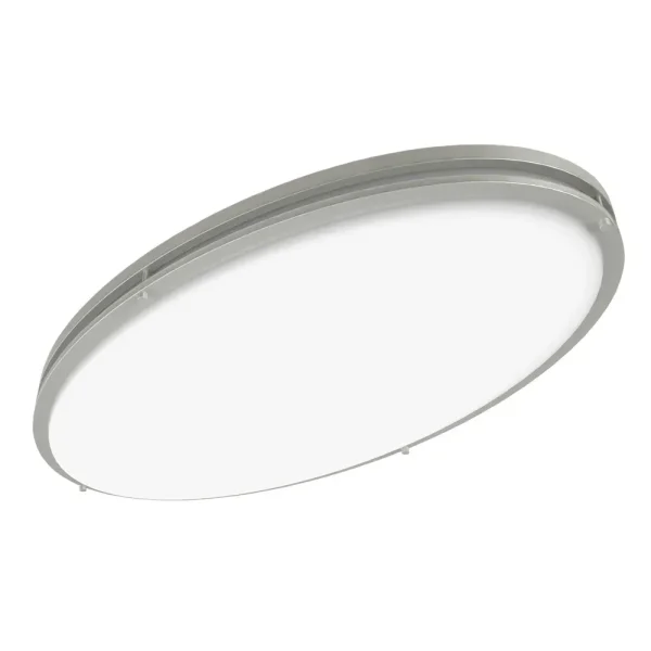Good Earth Lighting Jordan Brushed Nickel Oval Decorative LED Light, 32 in