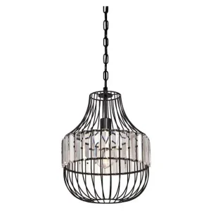 Westinghouse One Light Prism Black Cage Pendant