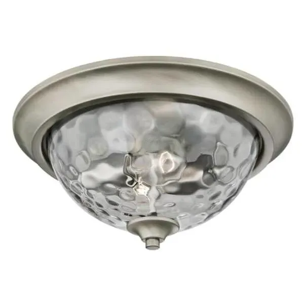 Westinghouse Basset Two Light Dark Pewter Ceiling Mount Fixture