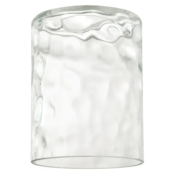 Westinghouse Clear Hammered Cylinder Shade, 5.25 in
