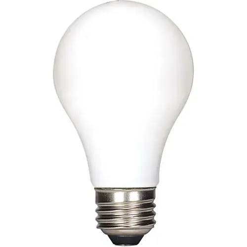 Satco 7.5 Watt A19 LED Soft White Medium Base, 4-Pack