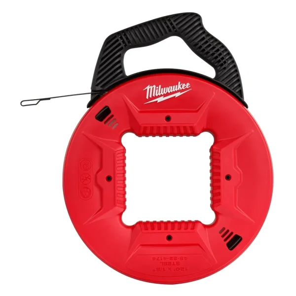 Milwaukee 120′ 1/8″ Steel Fish Tape