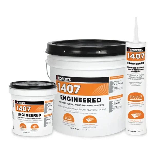 Roberts Engineered Advanced Acrylic Wood Flooring Adhesive | 30 oz. Tube