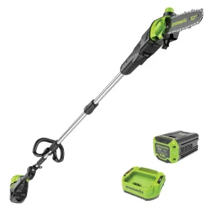 Greenworks 10″ Pole Saw with 2Ah Battery & Charger