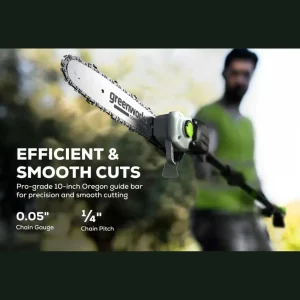 Optimus 82V 10″ Polesaw with Carbon Fiber Shaft Tool-Only - view 3