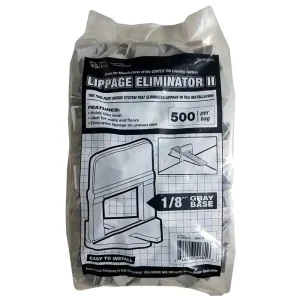 Primo Tools Lippage Eliminator II – 1/8″ Gray Base | 2,000 Piece Box of 1/8″ Gray Clips - view 3