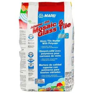 Mapei Adesilex P10 Premium Glass Tile Mortar, 10 lb Bag Bright White