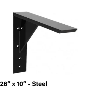 The Original Granite Bracket Large Shelf Bracket | 10″ x 10″ / Steel