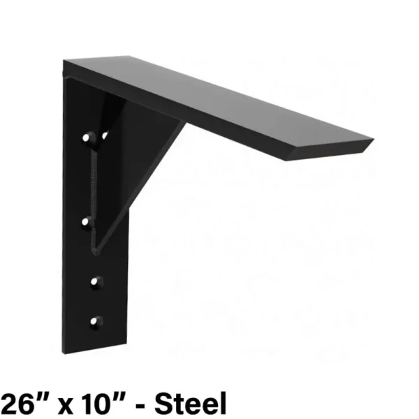 The Original Granite Bracket Large Shelf Bracket | 10″ x 10″ / Steel